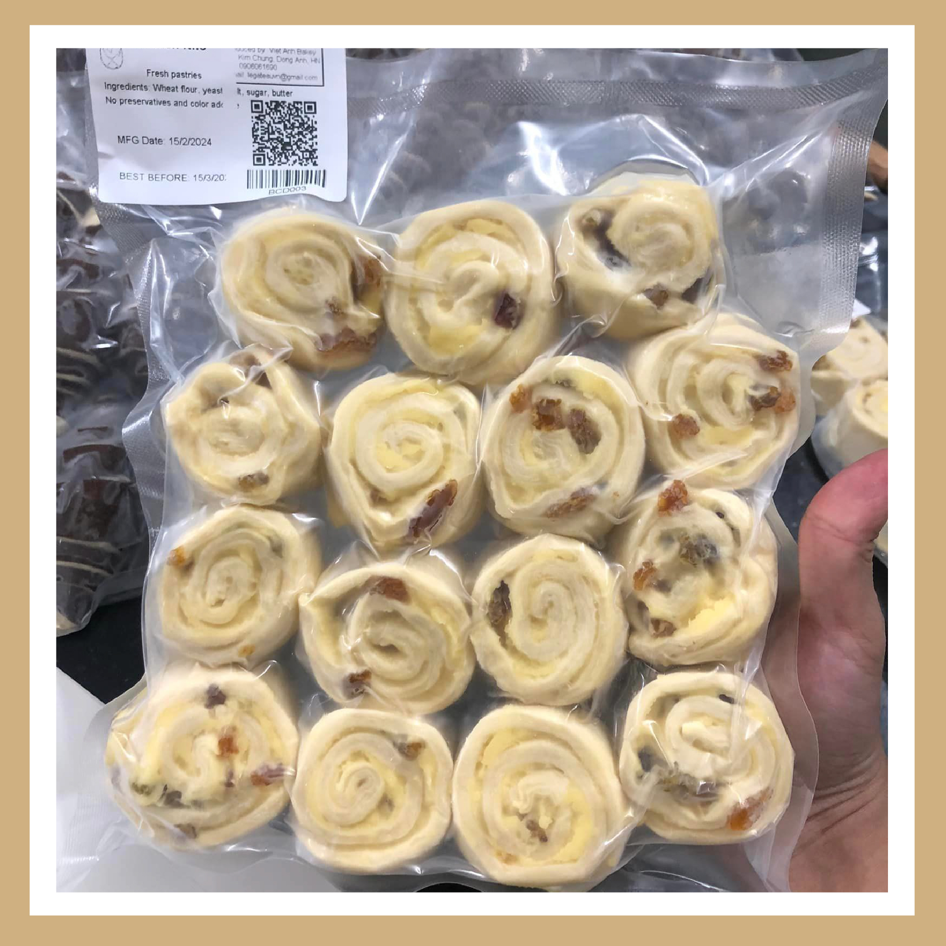 Frozen Raisin danish