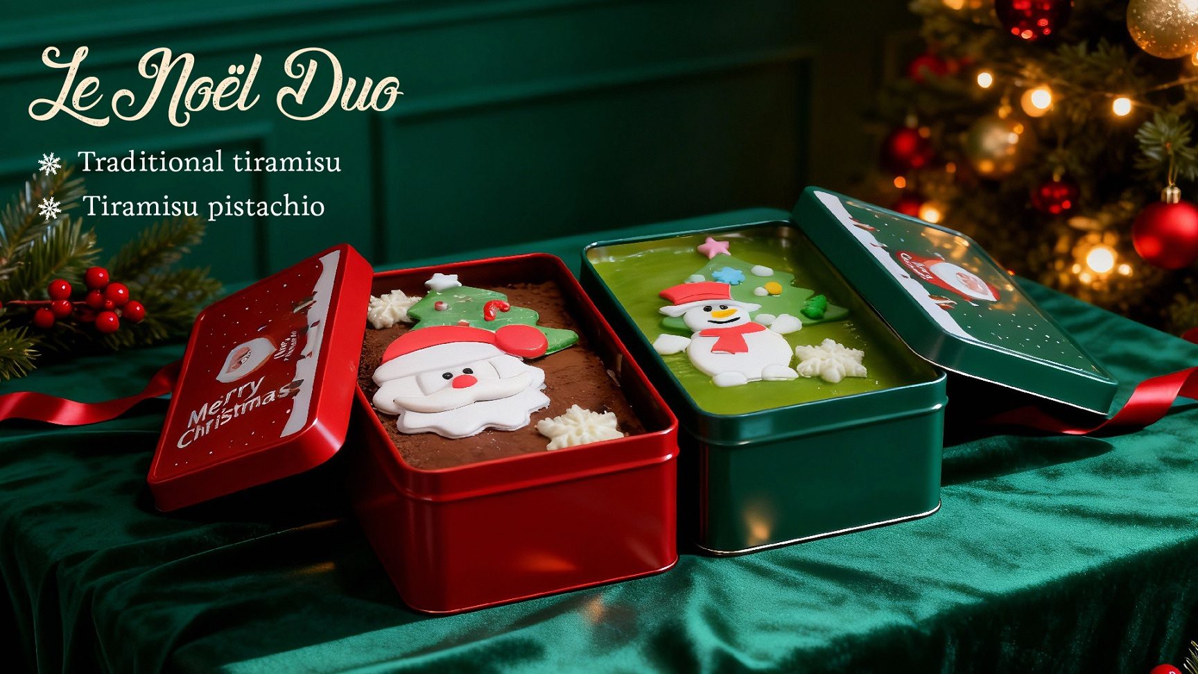 Bánh tiramisu hộp thiếc
